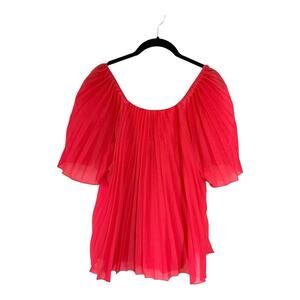 NWT Sézane Romy Pleated Blouse Size 34